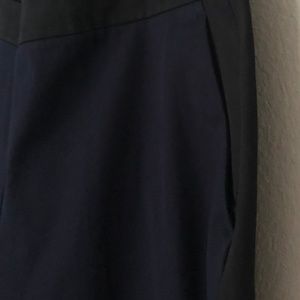 Eileen Fisher slim pant black and blue L